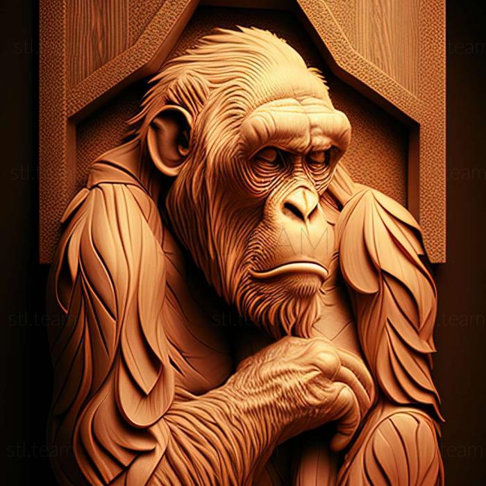3D model Great apes (STL)